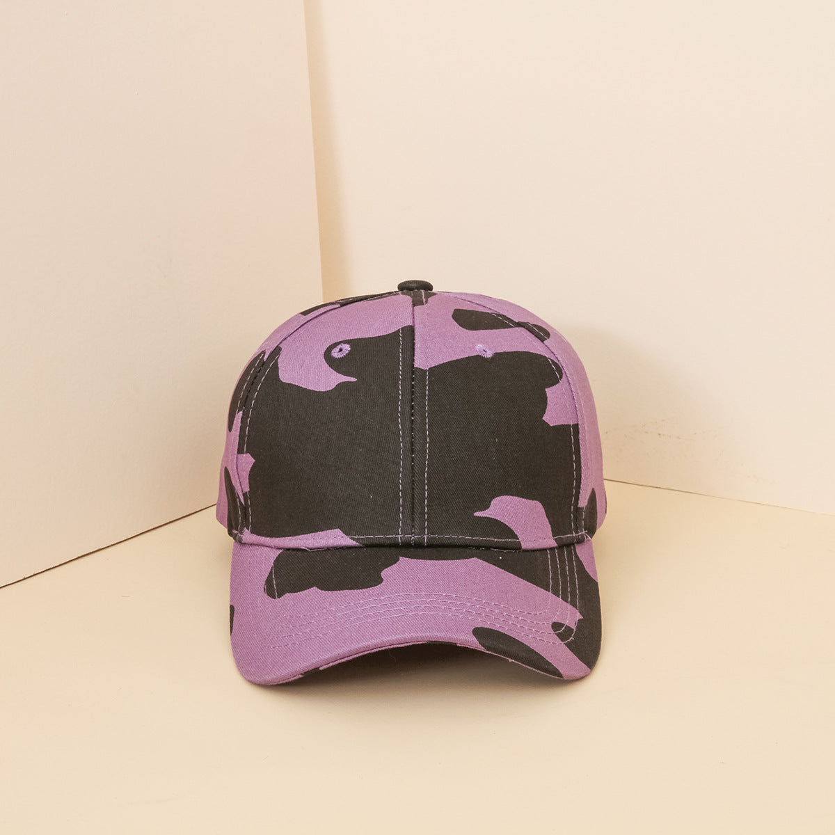 Venta al por mayor Gorra de béisbol con estampado de vaca de algodón para niños